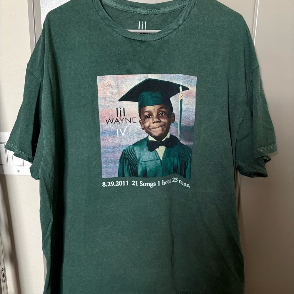 Lil Wayne IV Green Graphic Tee